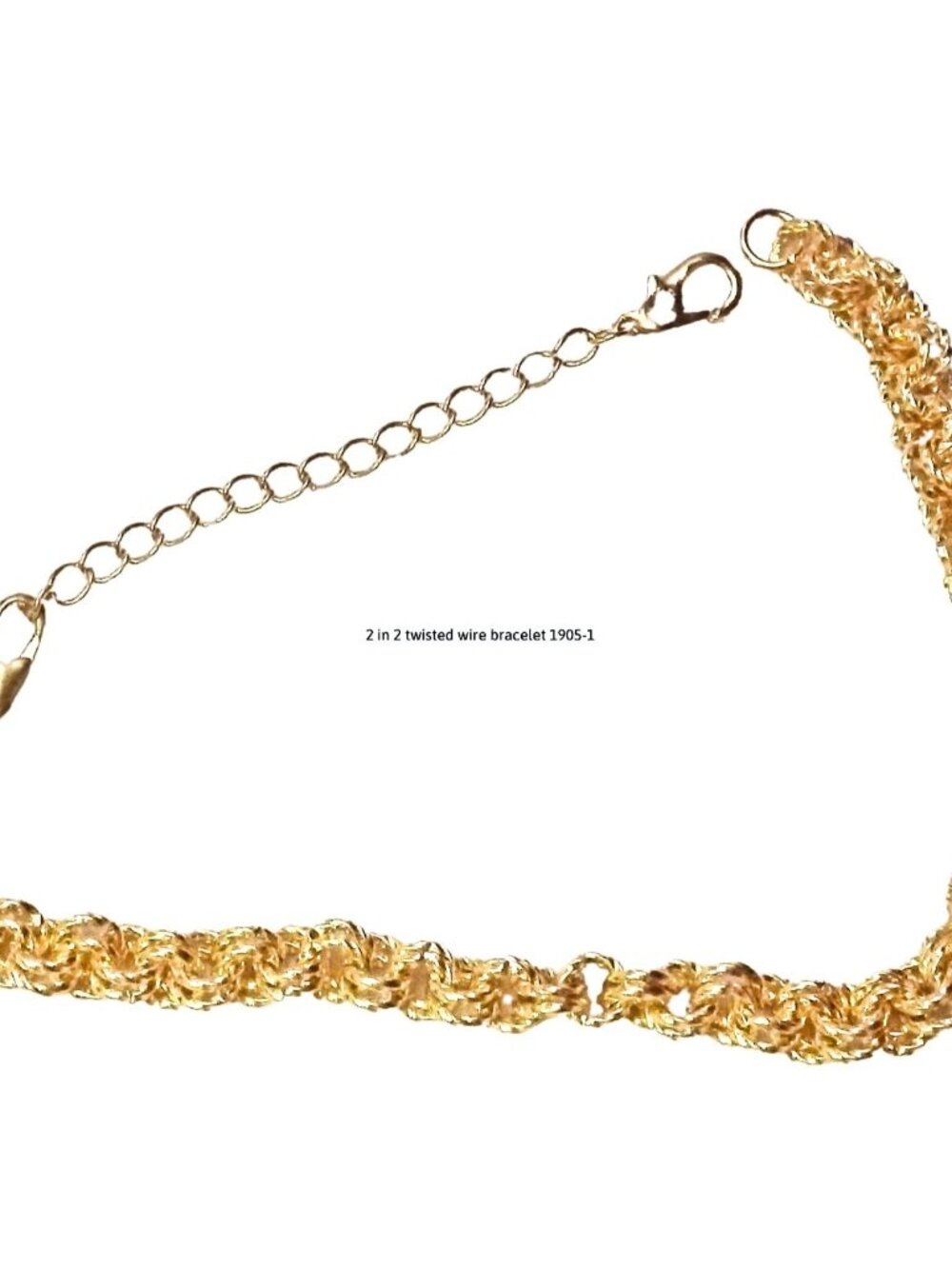 2 in 2 Weave Twisted Chainmail Bracelet 1905
